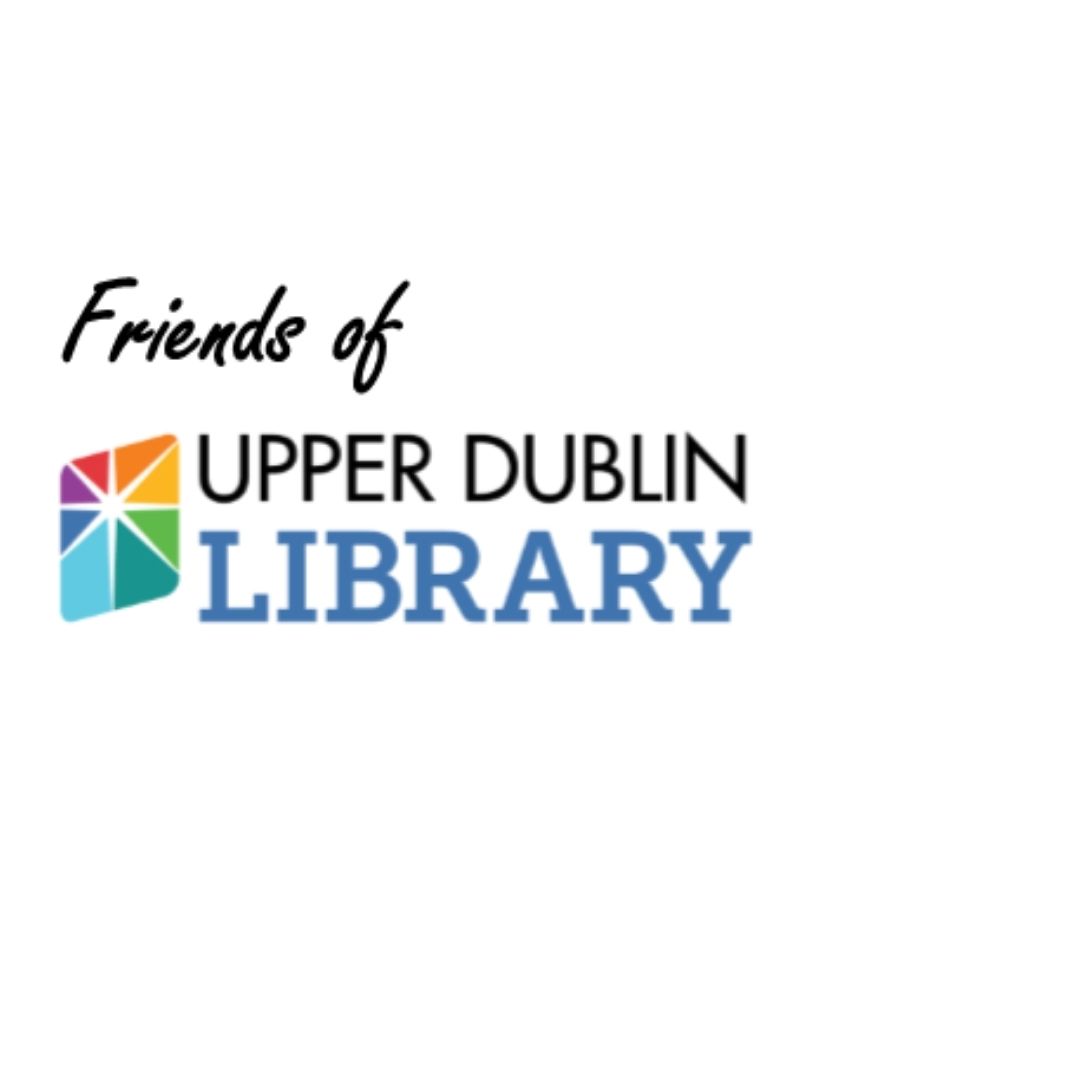 Friends of the UDPL logo: TEXT Friends of Upper Dublin Library 